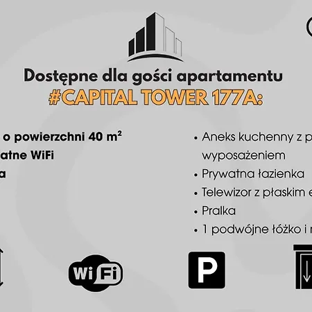 17 Pietro #capitaltower 177a Fv Parking By Okazja *